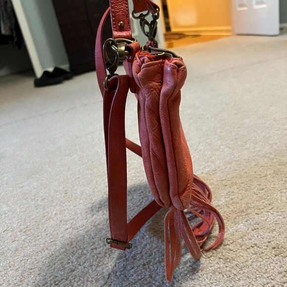 Lucky Brand Fringe Crossbody, Burnt Orange - Picture 8 of 8